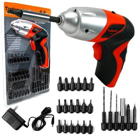 TOTALTURF Trademark 4.8V Cordless Screwdriver with Light TO7400